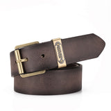 Western-Style PU Leather Belt for Men and Women