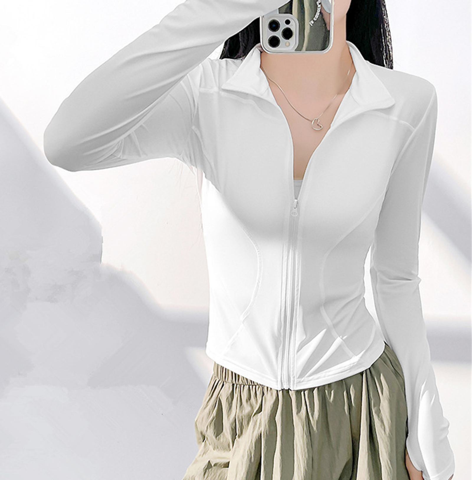 Women's Long Sleeve Sport Jacket for Gym & Casual Wear