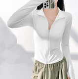 Women's Long Sleeve Sport Jacket for Gym & Casual Wear