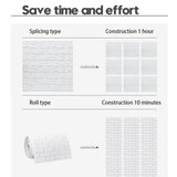 3D Self-Adhesive Antique Foam Brick Wallpaper