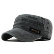 Men's Washable Cotton Military Cap - Sun Proof