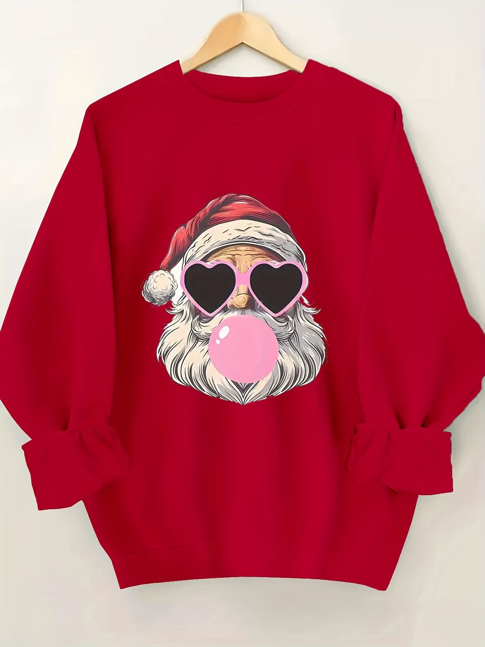 Fashionable Christmas Santa Claus Printed Hoodie