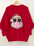 Fashionable Christmas Santa Claus Printed Hoodie