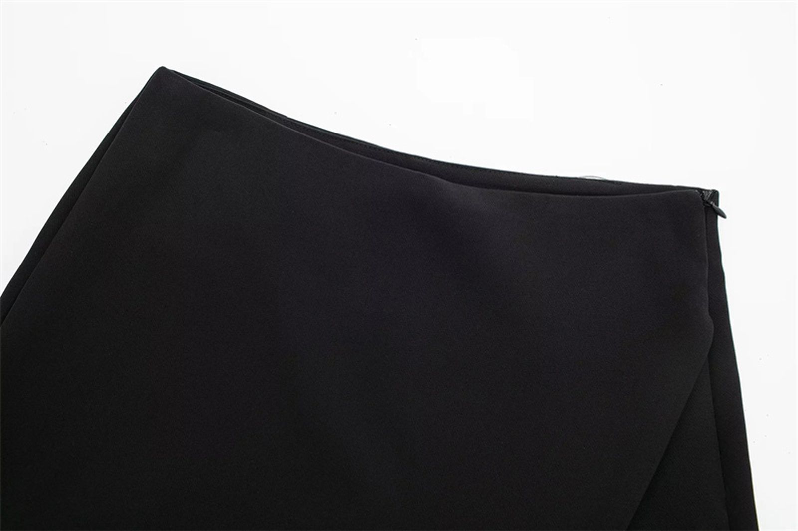 2025 Black Asymmetric Skort for Women