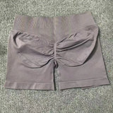 Dfyoga Workout Scrunch Shorts Set with Halter Sports Bra