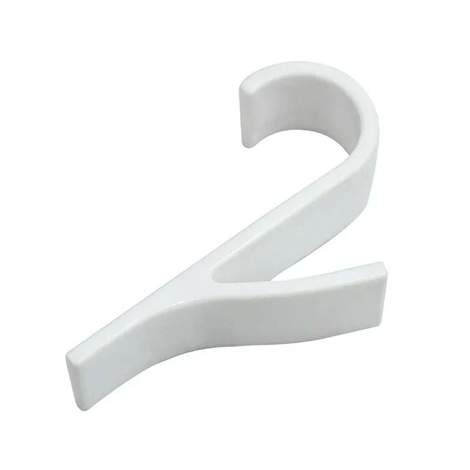 White Clear Hanger Clips for Towels and Scarves