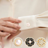 Crystal Pearl Button Covers for Shirts and Coats
