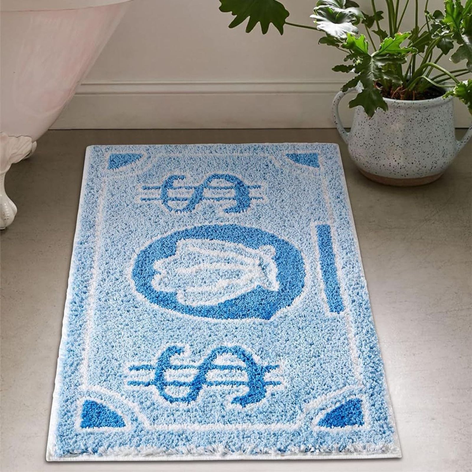 Coin Decorative Carpet for Bedroom and Bathroom