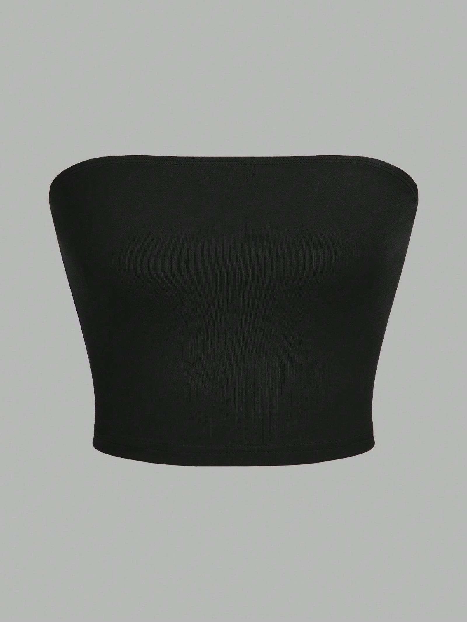 Women's Strapless Crop Top with Wrapped Chest