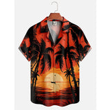 Men's Summer Dusk Pattern Casual Shirt