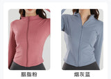 Women's Long-Sleeved Yoga Jacket for Autumn & Winter
