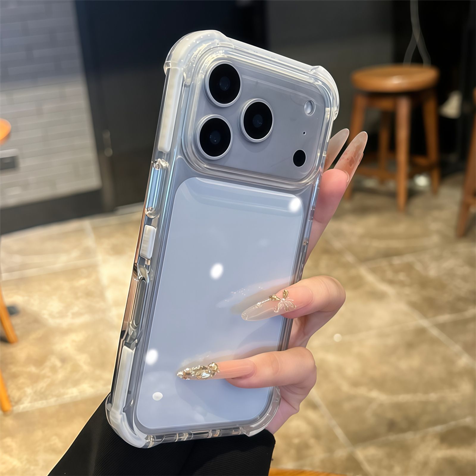 Transparent Clear Ultra Thin Acrylic Armor Case for iPhone
