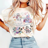Retro Disney World Castle Shirt with Mickey and Friends