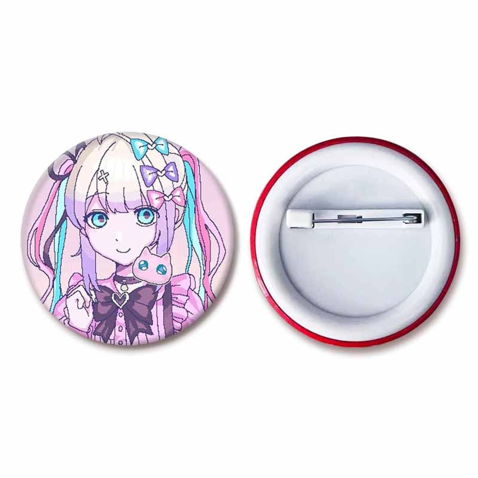 Needy Girl Overdose Cute Cartoon Button Pin - Gothic Lolita Brooch