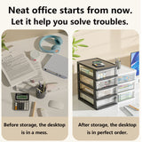 Medium Desktop Storage Box with Drawer – Office Organizer