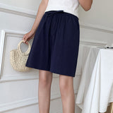 Women’s Summer Cotton Linen Shorts with Pockets