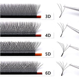 Befer W Shaped Fake Eyelash Extensions - 3D to 6D Variants