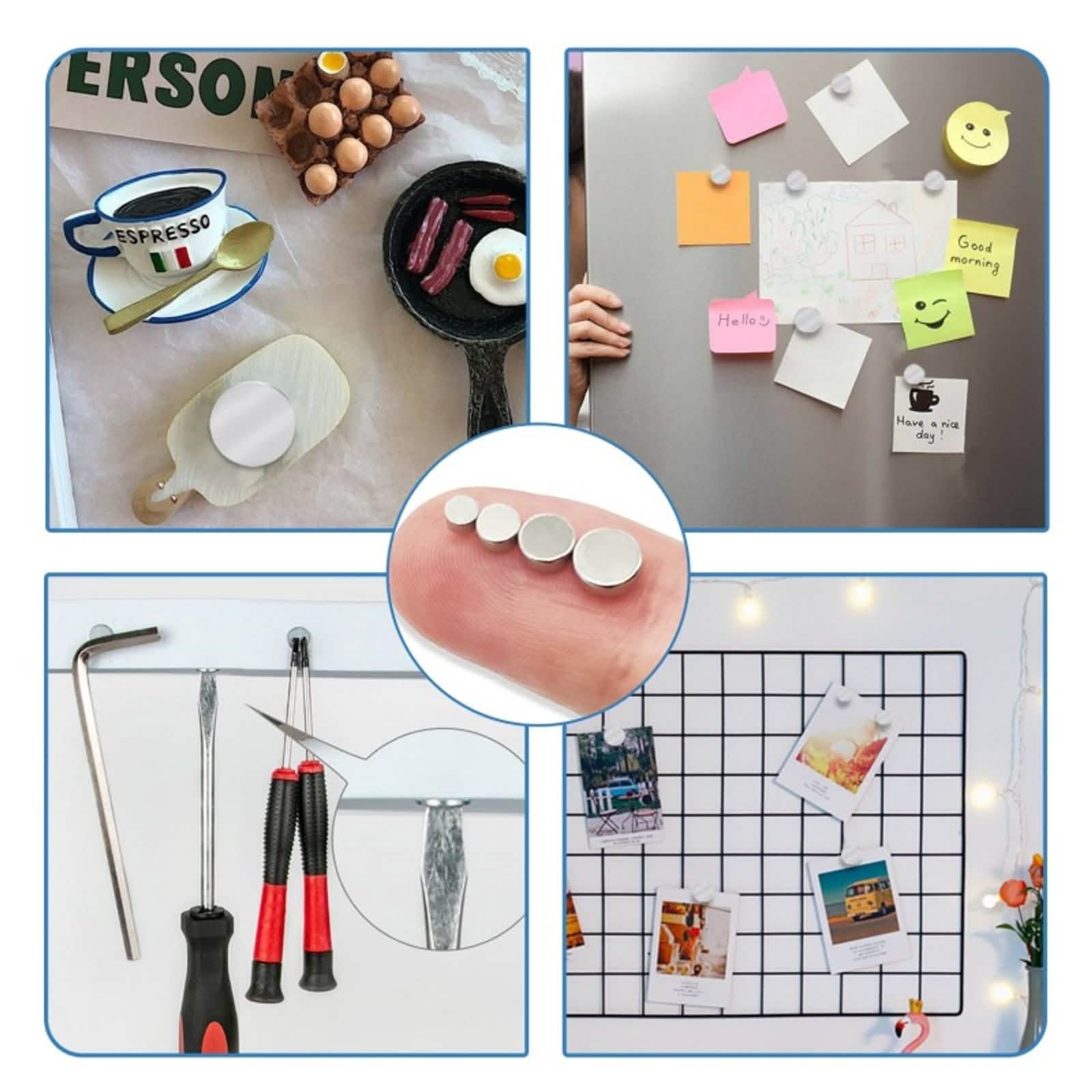 Strong Disc Magnets for Fridge, DIY Projects, and Education