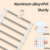 Multi-Functional Folding Pants Rack with Clips