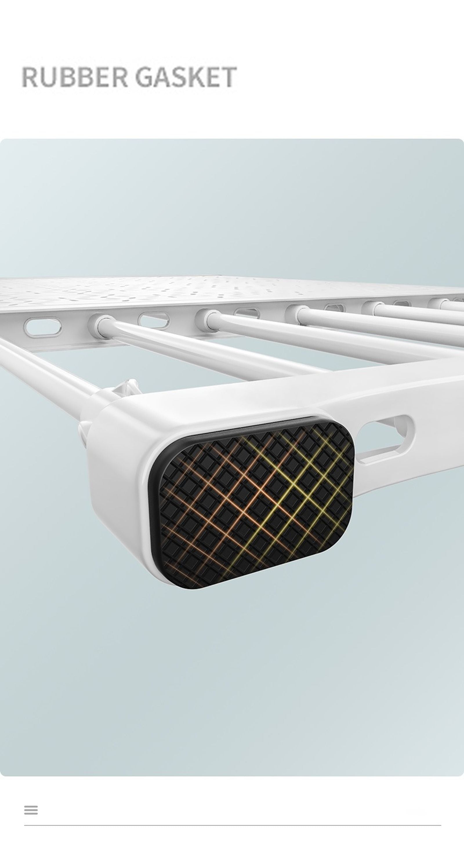 White Expandable Divider for Kitchen and Bathroom Storage