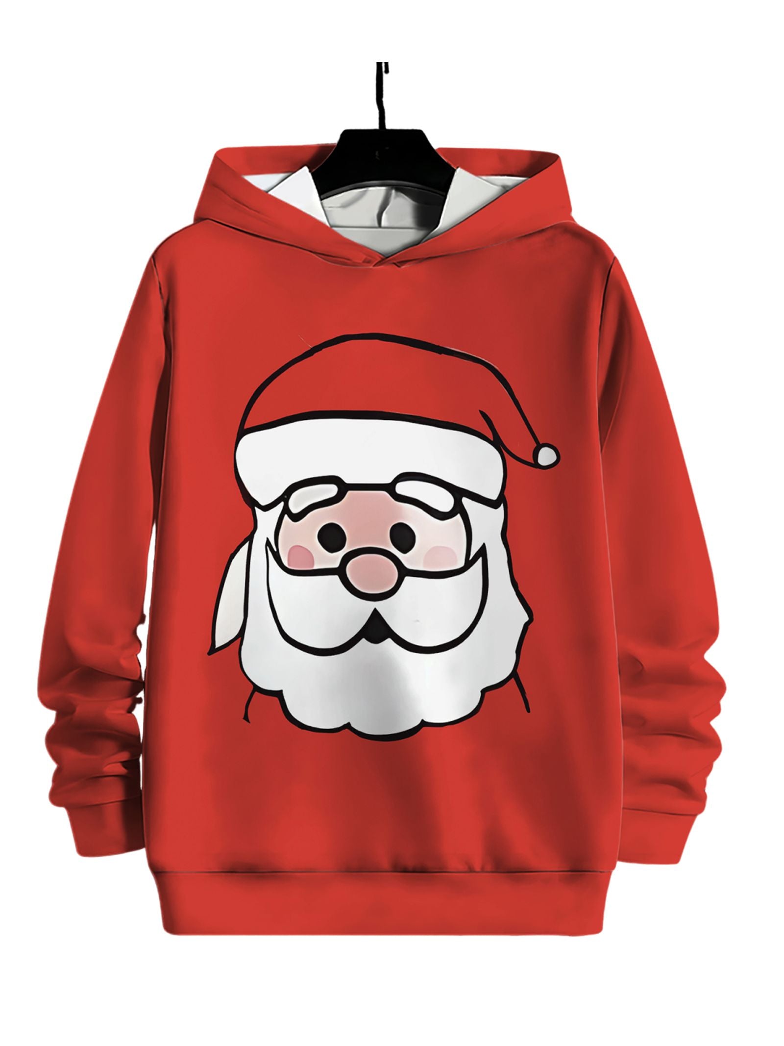 Christmas Printed Oversized Hooded Sweatshirt for Men & Women