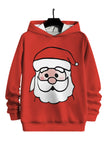 Christmas Printed Oversized Hooded Sweatshirt for Men & Women