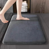 Non-Slip Coral Velvet Bath Mat