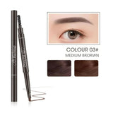 2 in 1 Waterproof Eyebrow Pencil - Long Lasting & Easy to Use