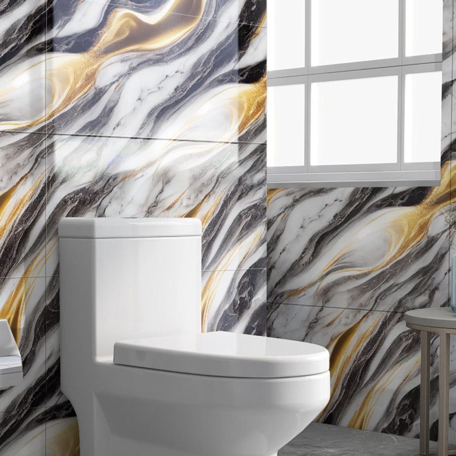 3D Marble Wall Stickers - Waterproof Self-Adhesive Decor