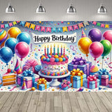 3D Happy Birthday Party Balloon Decoration Backdrop