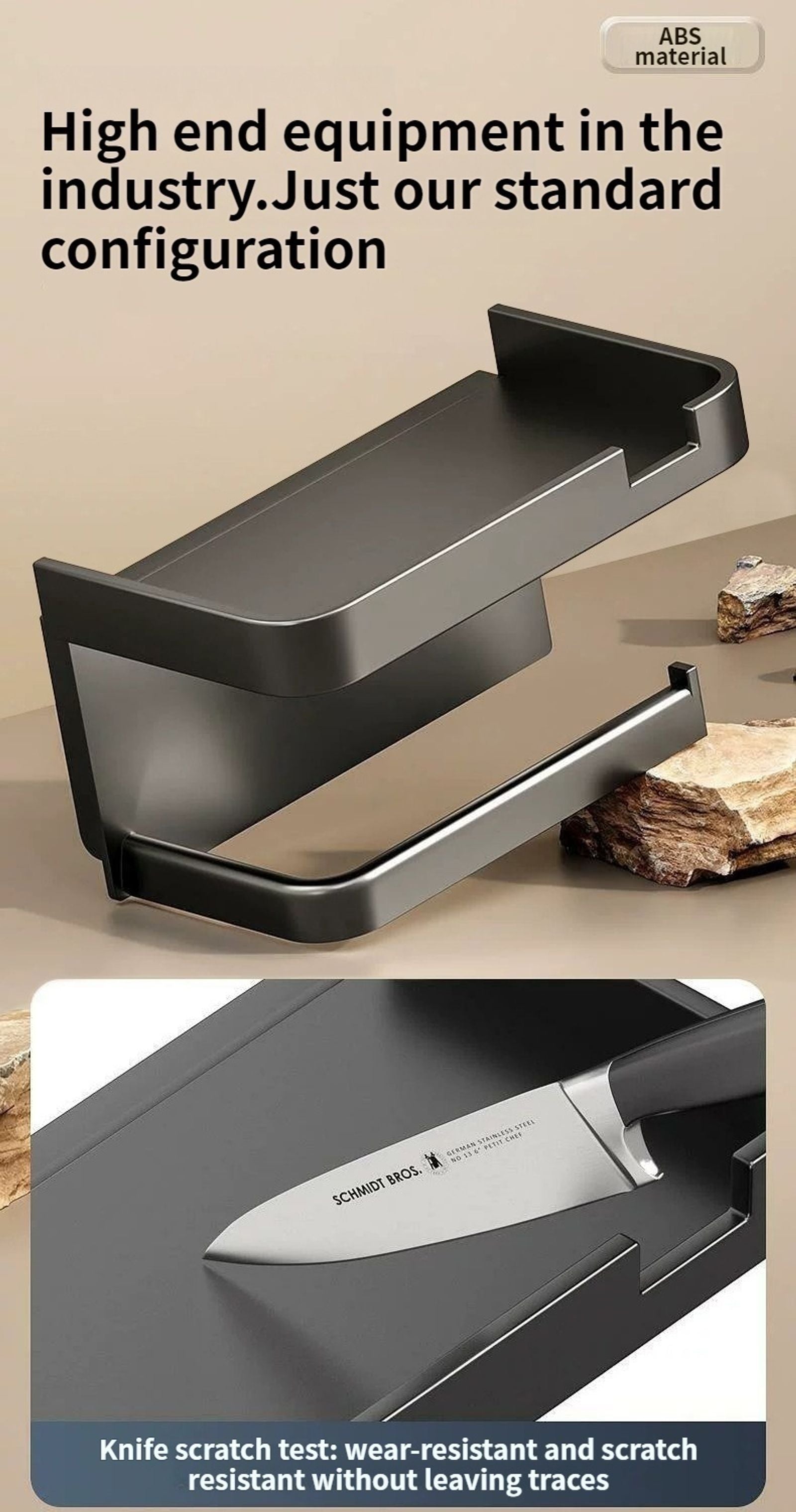 Plastic Toilet Paper Holder and Storage Rack