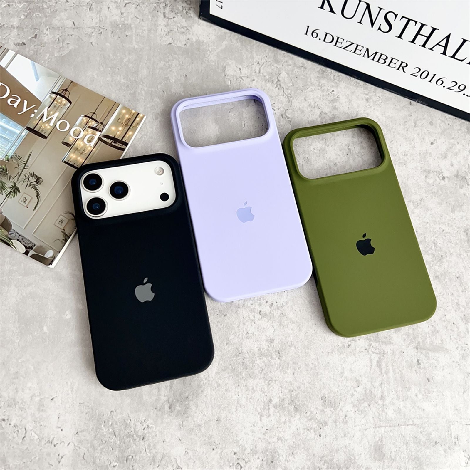 Official Silicone Apple Cases for iPhone 12, 14, 15, 16, 17 Pro Max