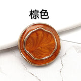 Gold Flower Resin Buttons for Sewing - Set of 6