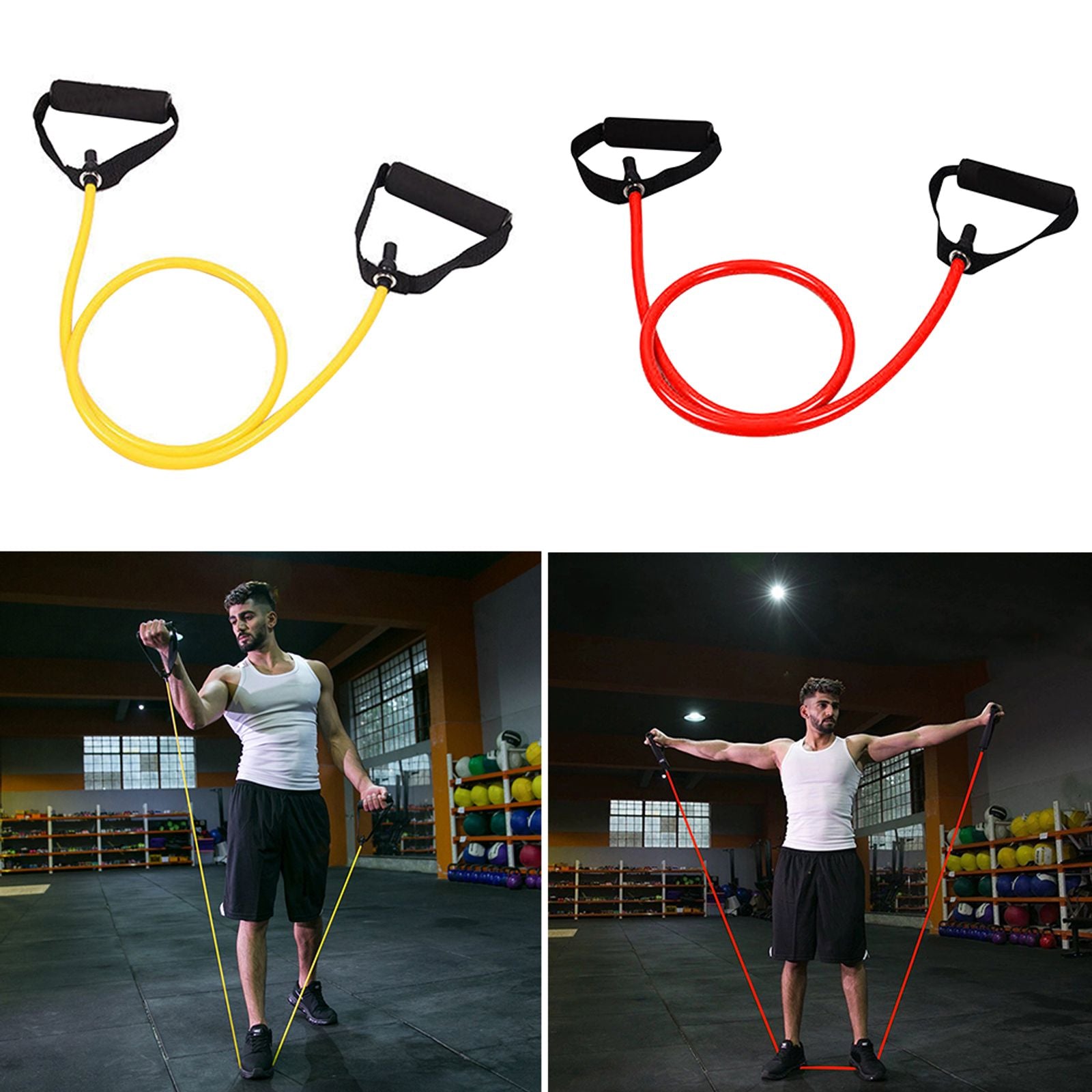 Resistance Bands with Handles for Full-Body Workouts