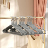 10pcs Durable No-Slip Metal Clothes Hangers