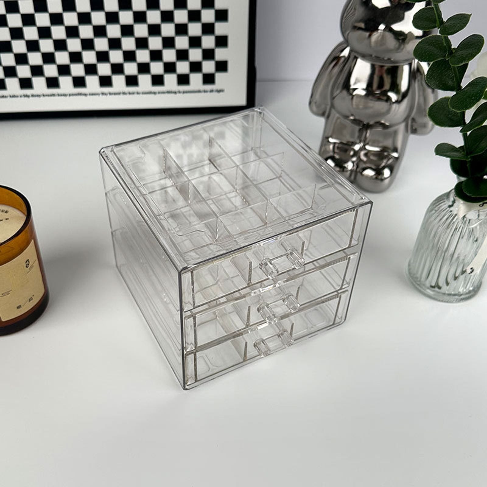 High-End Three Layer Jewelry Storage Box
