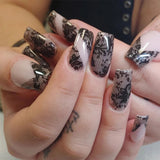 10 Rolls of White and Black Lace Nail Art Foils Set