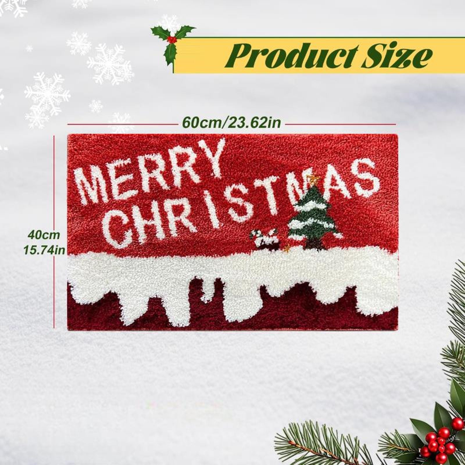 Merry Christmas Santa Claus Door Mat for Home 2025