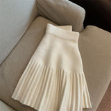 Korean Sweet Pleated Mini Skirt for Women