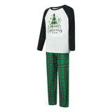 Matching Christmas Family Pajamas Set with Green Plaid Pants