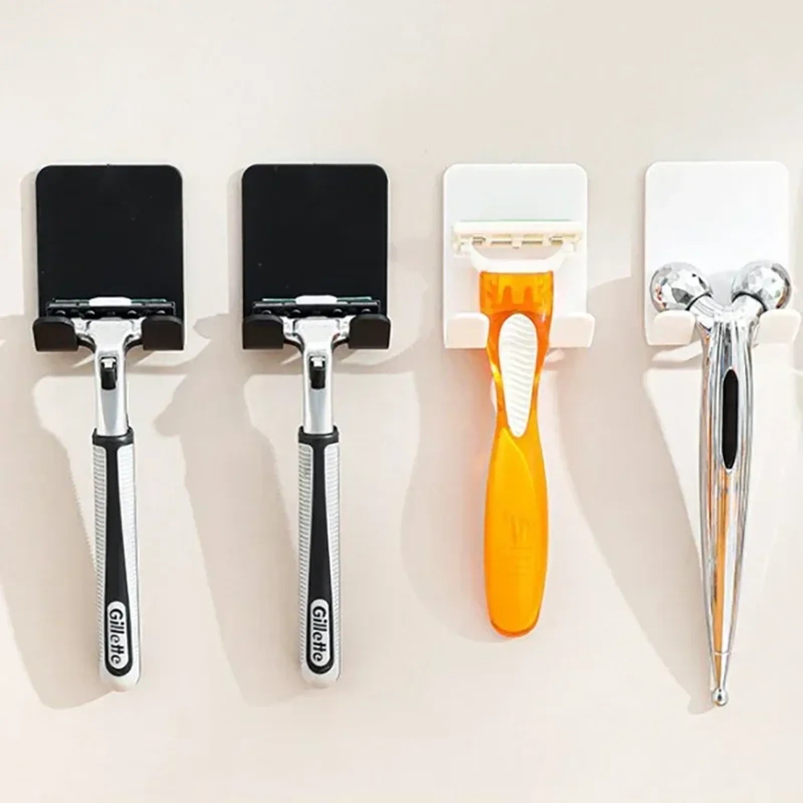 Bathroom Razor Holder Rack - Punch-Free Storage Hook
