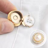 Crystal Pearl Button Covers for Shirts and Coats