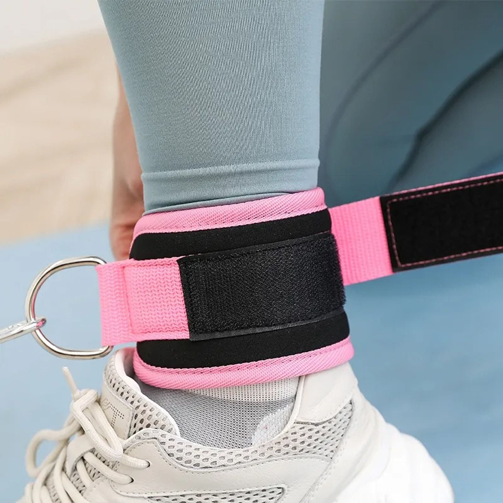 Cable Ankle Straps with Double D-Ring for Gym Workouts