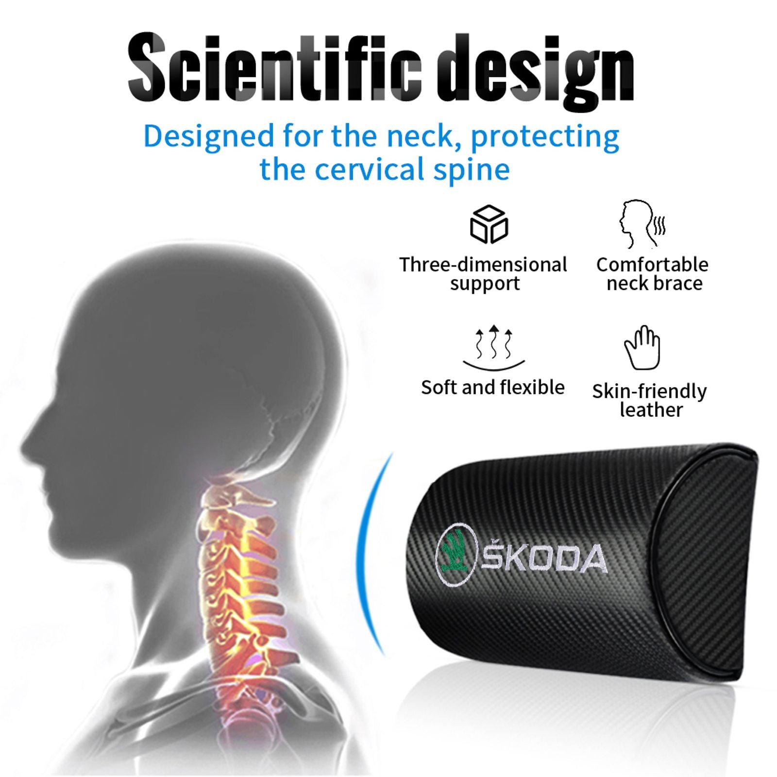 Car Seat Neck Support Pillow for Travel