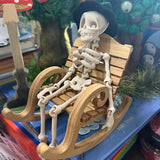 Poseable Skull Fridge Magnet for Quirky Kitchen Decor