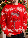 Men's Christmas Sweatshirt with Snowman Design