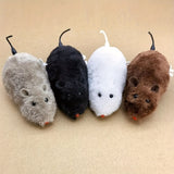 Interactive Plush Wind-Up Mouse Toy for Cats and Dogs
