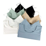 Womens Seamless Ice Silk Camisole Sports Tank Top
