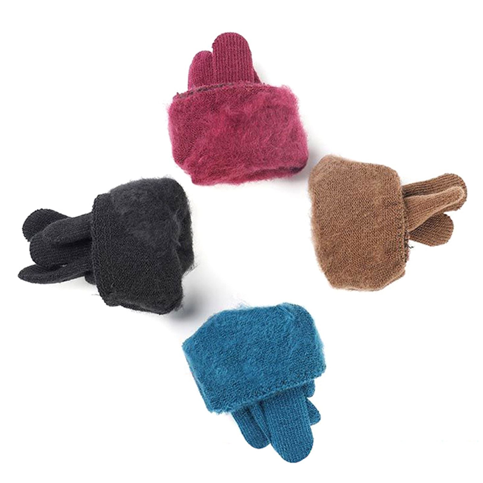 Winter Cashmere Knitted Gloves for Men and Women