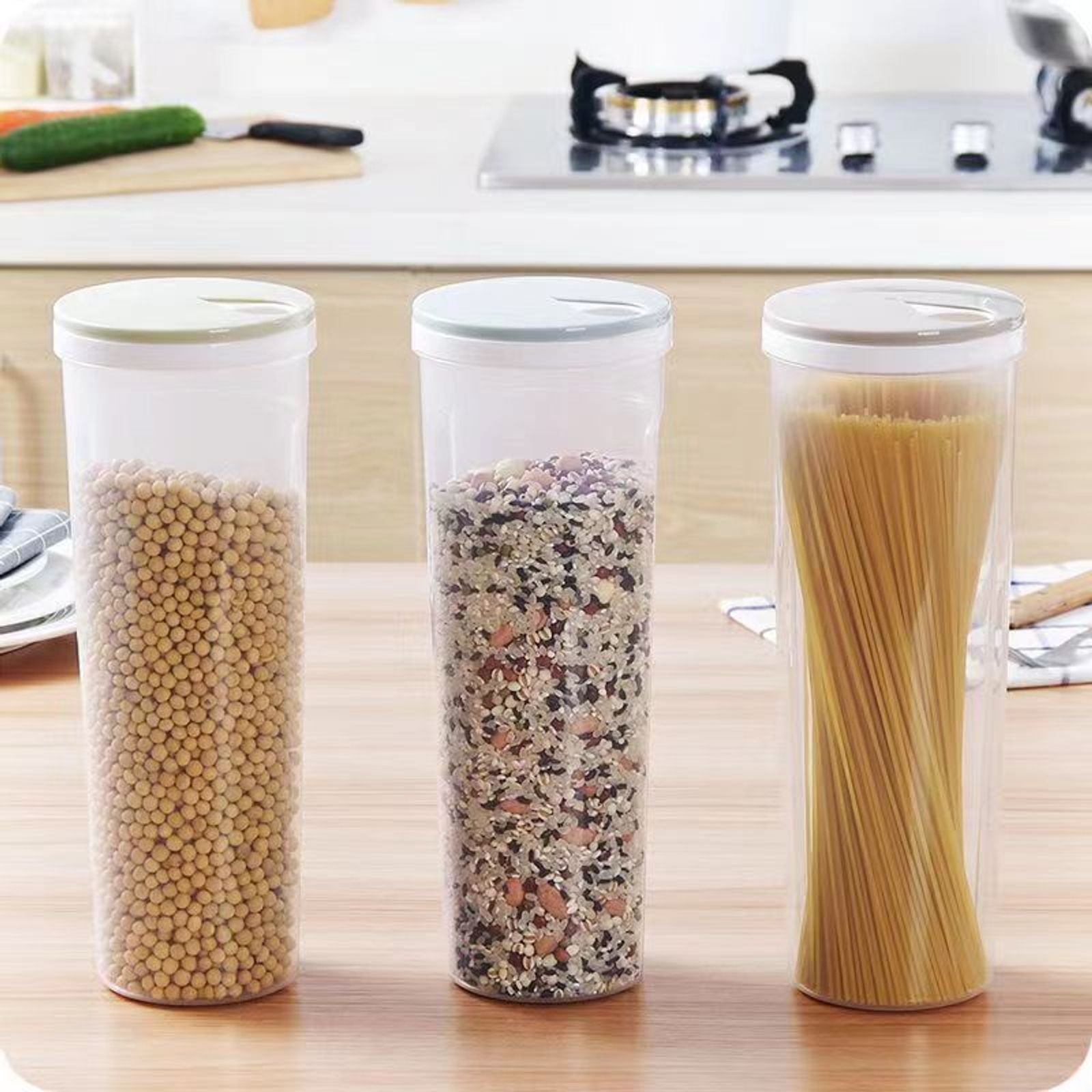 Noodle Storage Canister with Locking Lid